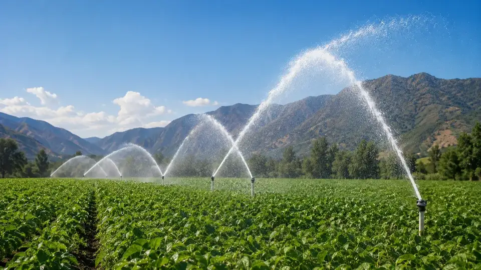 Aplicación de riego tecnificado en campo, con especialista de Grupo Egreen