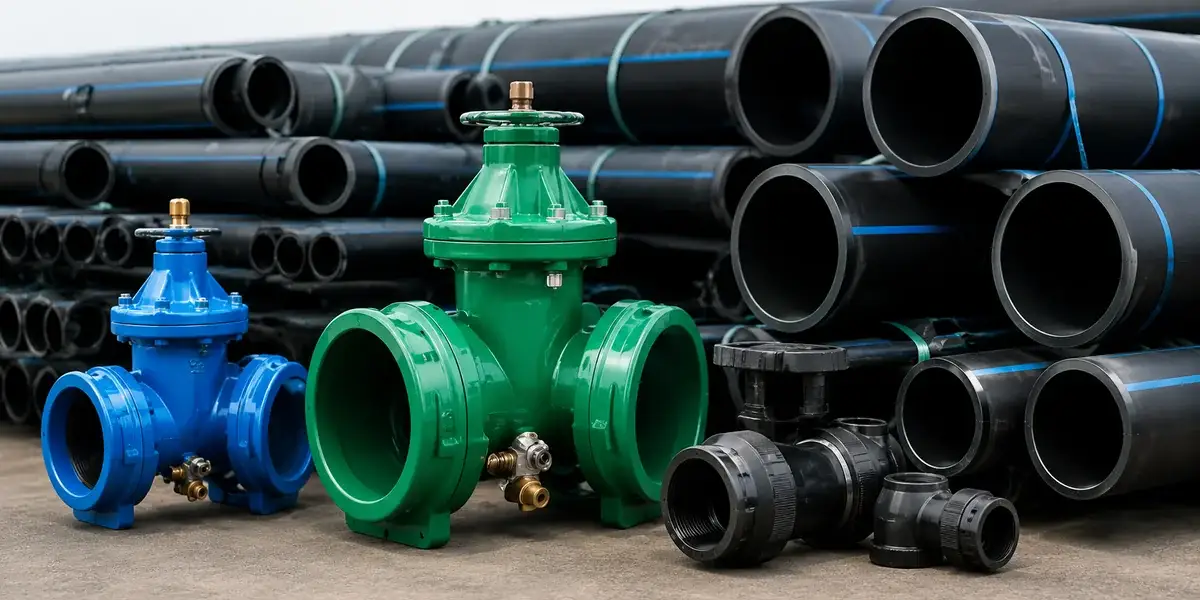 Accesorios y válvulas Grupo Egreen listos para despacho
