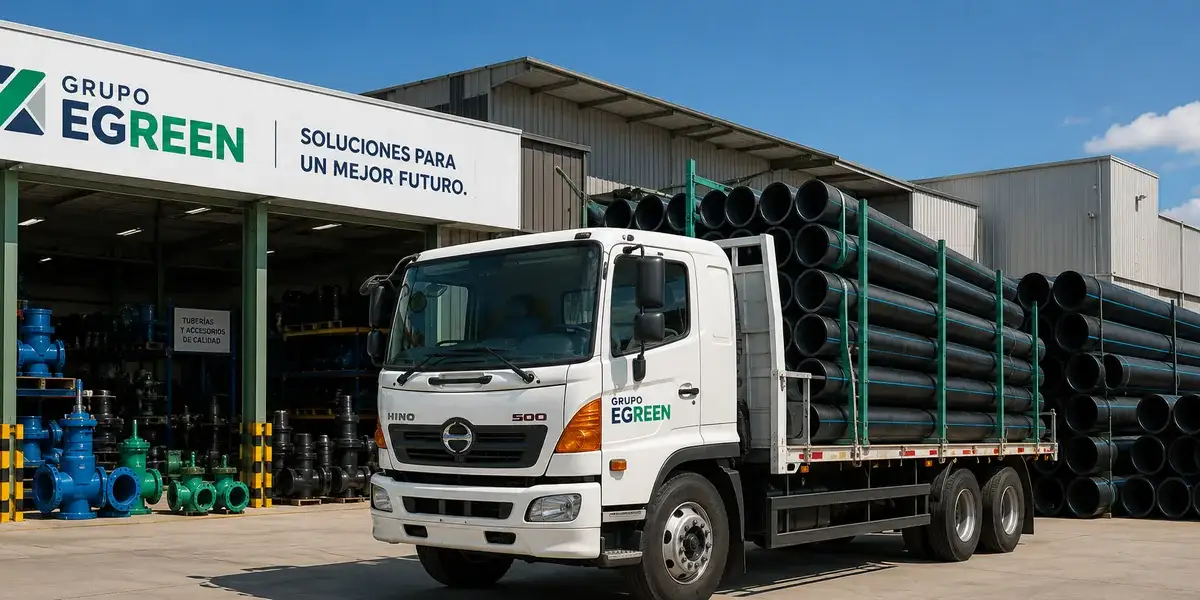 Almacén y flota de distribución de Grupo Egreen