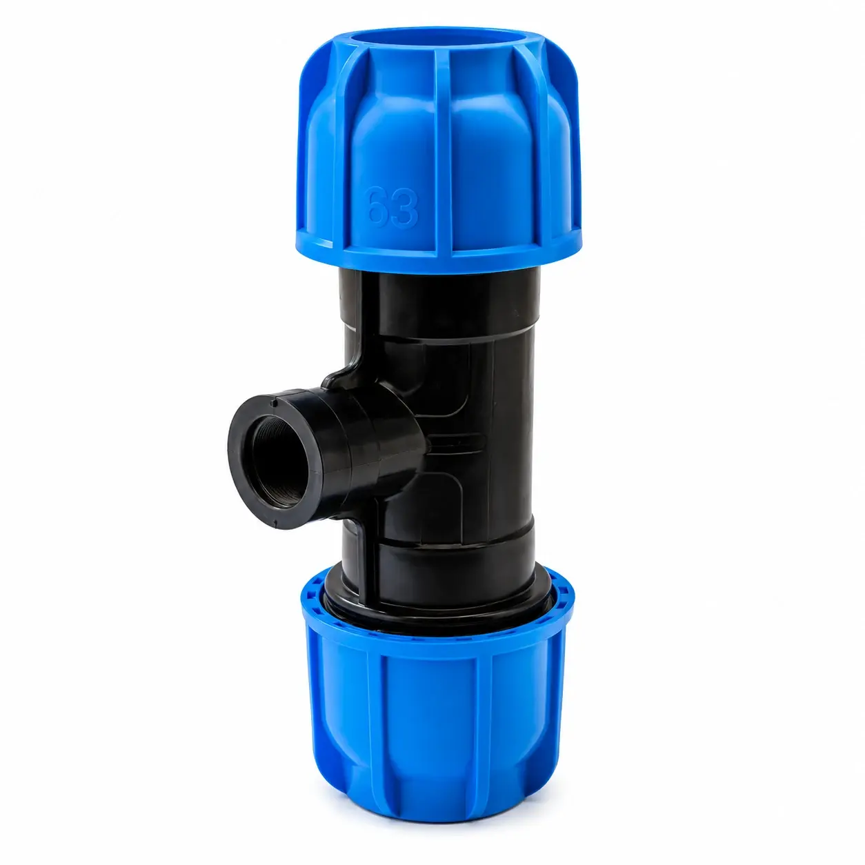 TEE ROSCA HEMBRA COMPRESION HDPE - PN16